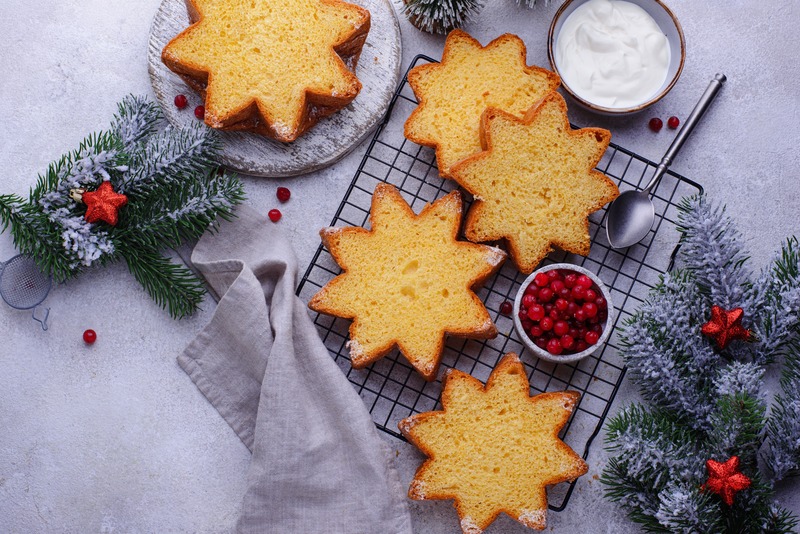 pandoro a forma di stelle