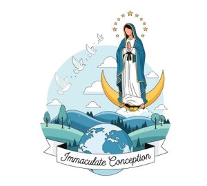 8 dicembre, disegno madonna